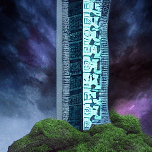 open_air_zero_gravity_words_rocks_tall_buildings_Fantasy_picture