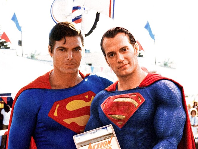 Christopher Reeve & Henry Cavill